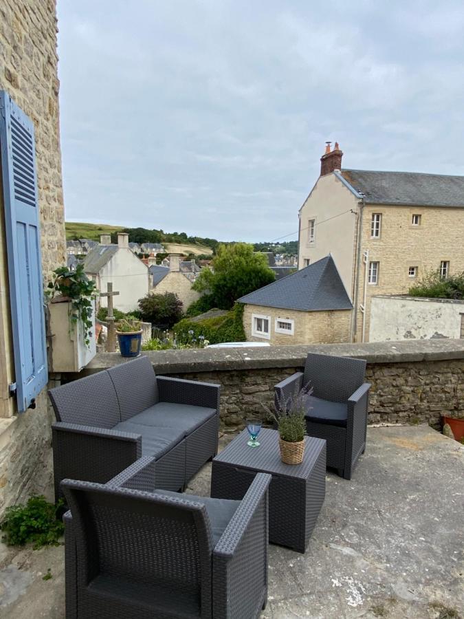 La Maison Bleue Port-en-Bessin-Huppain Eksteriør billede